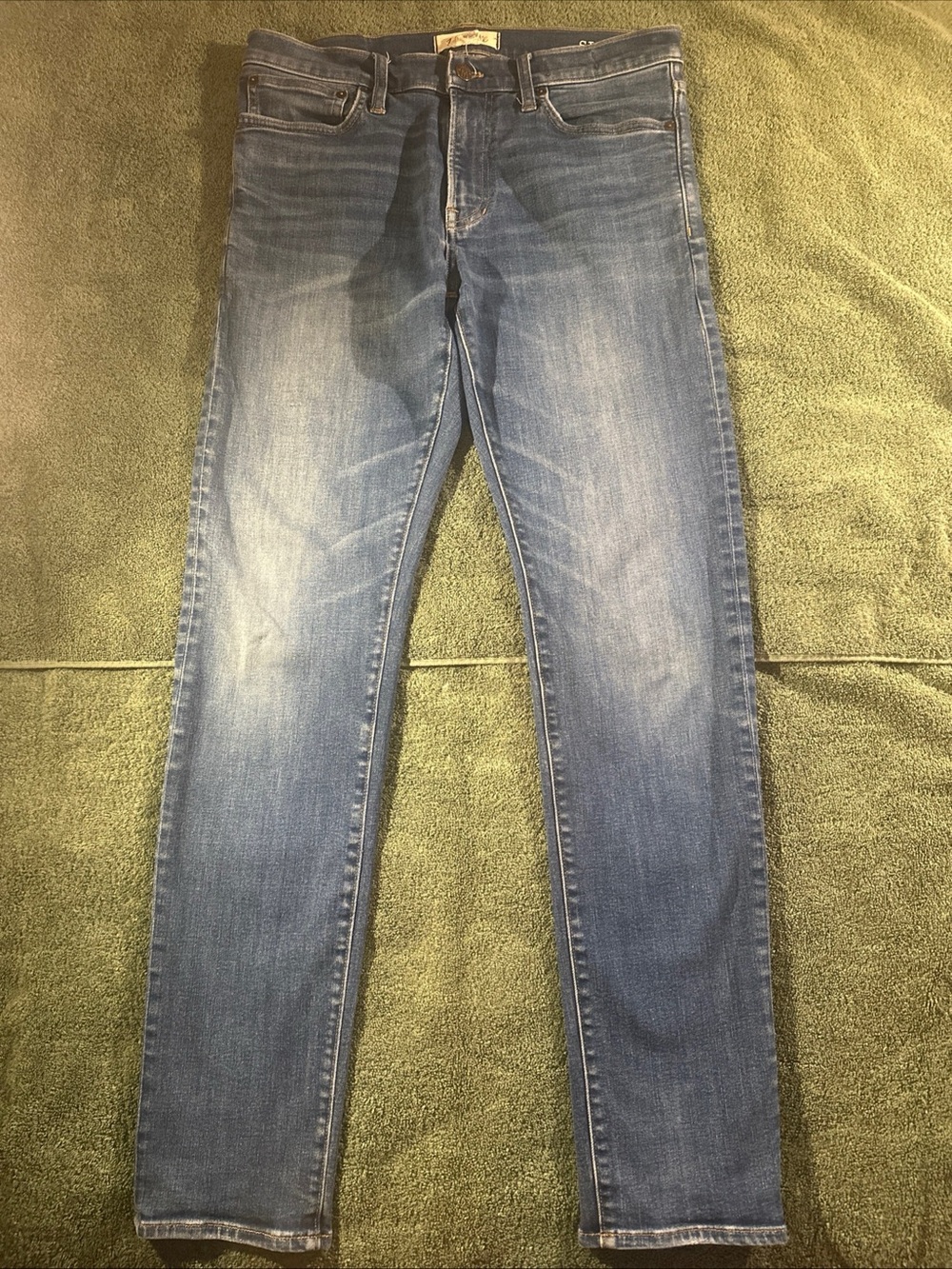 Madewell Men's Size 32X34 Blue Denim Slim Fit Jeans Coolmax